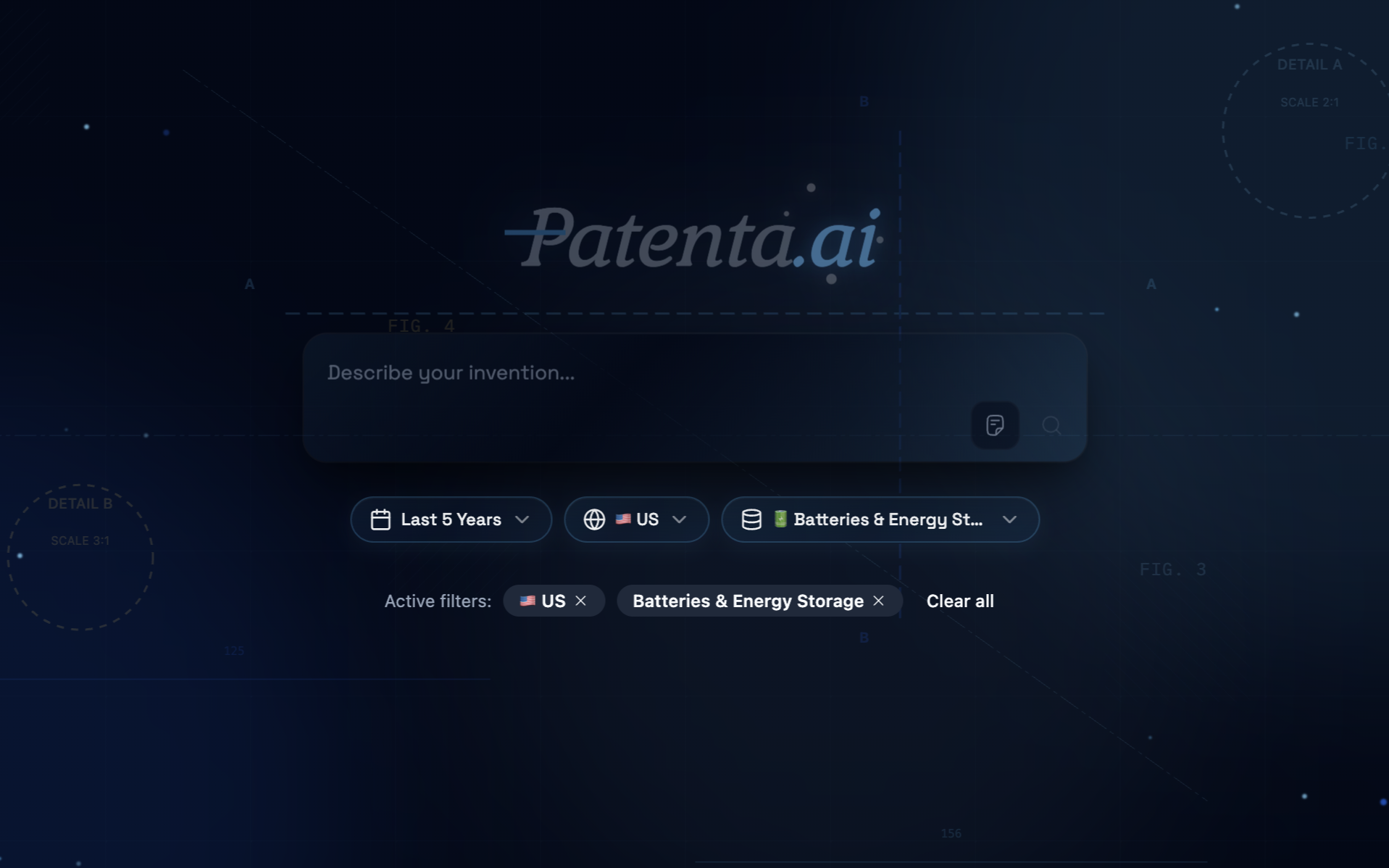 Patenta semantic patent search