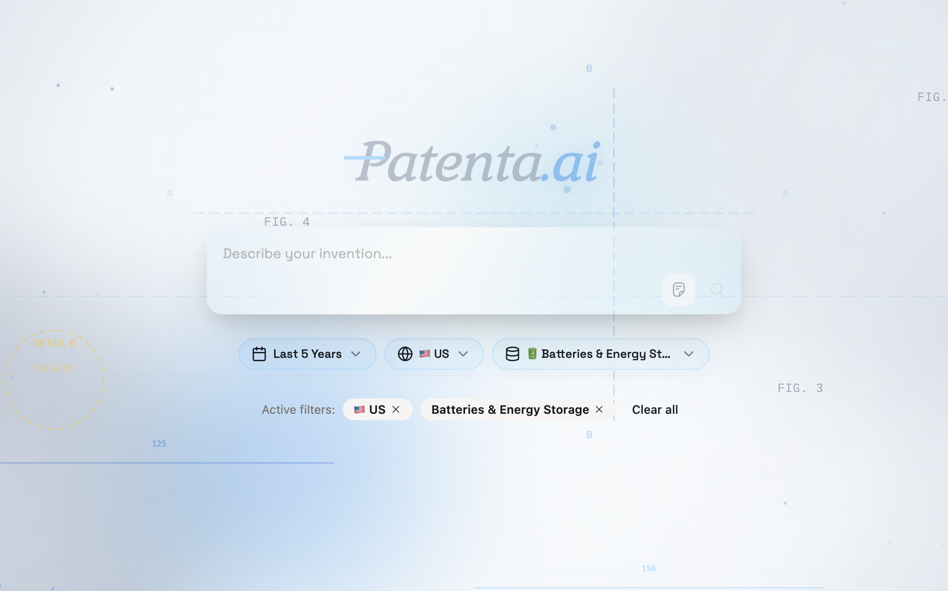 Patenta semantic patent search
